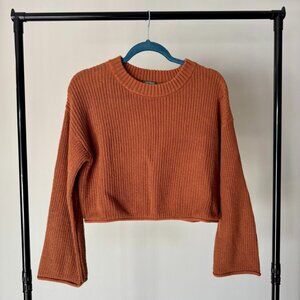 Wild Fable Rust Cropped Knit Sweater